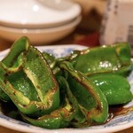 Twice cooked green peppers (Hoiko green peppers)