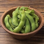 salt boiled edamame