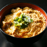 Charcoal grilled Oyako-don (Chicken and egg bowl)