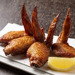 Spicy fried domestic chicken wings