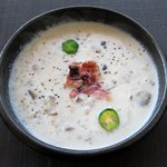 カナリア - 玄米とキノコのリゾット風クリームスープ