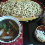 蕎麦まつも - 鴨せいろ、中盛（１，８００円）