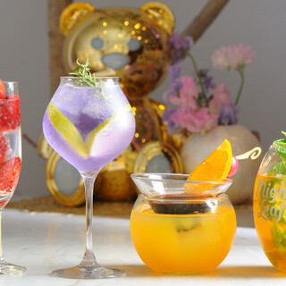 Instagrammable◎Cheers with cute and colorful drinks♪