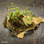 カーサ・デル・チーボ - 蝦夷鮑と生松藻のフェットゥチェ