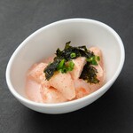 Yam and cod roe with mayonnaise
