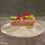 カーサ・デル・チーボ - 鰊のマリネとアピオスのプレッセ鰊の白子のソース