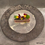 カーサ・デル・チーボ - 鰊のマリネとアピオスのプレッセ鰊の白子のソース