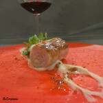 カーサ・デル・チーボ - シャモロックのサルシッシャを長葱で包んだブラチョーラ