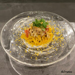 カーサ・デル・チーボ - 栗蟹とフルーツトマトの冷製タリオリーニ