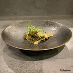 カーサ・デル・チーボ - 蝦夷鮑と生松藻のフェットゥチェ