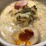鴨出汁中華蕎麦 麺屋yoshiki - 塩つけ蕎麦+浅利リゾット
