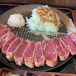 うし寅 - 牛カツ定食　中（１６０ｇ）　１６８０円