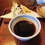 蕎麦処 多賀 - 江戸前穴子天せいろ（二枚盛り、2,350円）