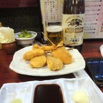 串のこたに - 大瓶378円と共に