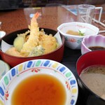 魚山亭 - 2022年3月　天ぷらと小鉢