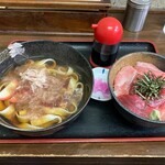 さらしな - 中トロ丼セット　１１５０円