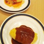 グランカフェ パティオ - シェフが目の前で作ってくれるオムレツ