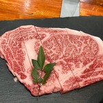 鳥取牧場村 - 因幡和牛ロースステーキ定食　２３００円