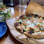 カフェ コルネット - 料理写真:のりとネギの味噌ピザ