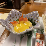 湯宿 だいいち - 北寄貝の黄身酢がけ