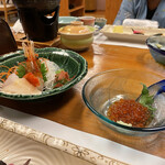 湯宿 だいいち - お造りと小鉢