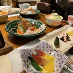 湯宿 だいいち - 夕食全景