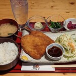 大衆&個室 祭酒場 - アジフライ定食¥750-