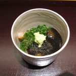 神保町 傳 - 甘エビ、ホタテ、あおり烏賊の海苔餡