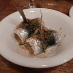 ピスカリア - 前菜4/6種　イワシでナッツと干しブドウなんかを巻いたやつ　
