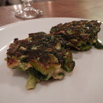 ピスカリア - 前菜6/6種　からし菜とリコッタチーズのパンケーキ？　