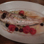 ピスカリア - 甘鯛　オリーブとトマトの蒸したの