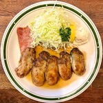 Katsuretsu Yotsuya Takeda - カキバター焼定食 おかず増し