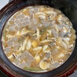 味酒 かむなび - 合わせ味噌を溶かして