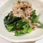 田舎家 旬 - 菜の花のからし和え