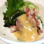 田舎家 旬 - ホタルイカの酢味噌がけ