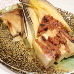 田舎家 旬 - 新竹の子焼き