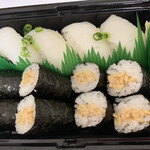 廻鮮寿司 塩釜港 - 追加の「えんがわ」と「納豆巻き」♫