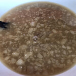 ラーメン二郎 - 塩味強めド乳化スープ。