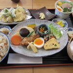 合馬竹膳 - 【たけのこ御膳とチーズケーキ　１５００円】