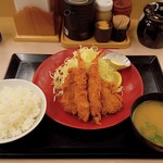 Katsuya - 海老・ヒレカツ定食