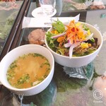 花カフェ ブルーミーズ - サラダスープ