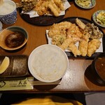 食通処 てんぷら 天晶 - 天ぷら定食1650円