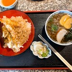 天ぷらの店 あしべ - 天丼セット