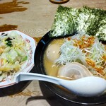 Hokkaidouramendemmaru - 『 熟成味噌らーめんスペシャル 』＋『 麺大盛 』＋『 野菜盛りセット 』  1276円  （ 税込 ）
