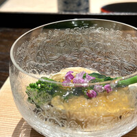 御料理 ふじ田 - 鮑 菜の花