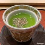 御料理 寺沢 - 栗蟹の玉締めに碓井豆の餡にトリュフ