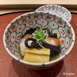 御料理 寺沢 - 金目鯛､筍､蕨､若芽の炊合せ