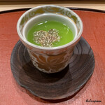 御料理 寺沢 - 栗蟹の玉締めに碓井豆の餡にトリュフ