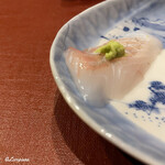 御料理 寺沢 - 三陸大船渡産 星鰈の造り