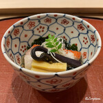 御料理 寺沢 - 金目鯛､筍､蕨､若芽の炊合せ